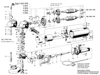 Bosch 0 601 312 013  Angle Grinder 220 V / Eu Spare Parts